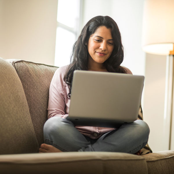 woman on laptop